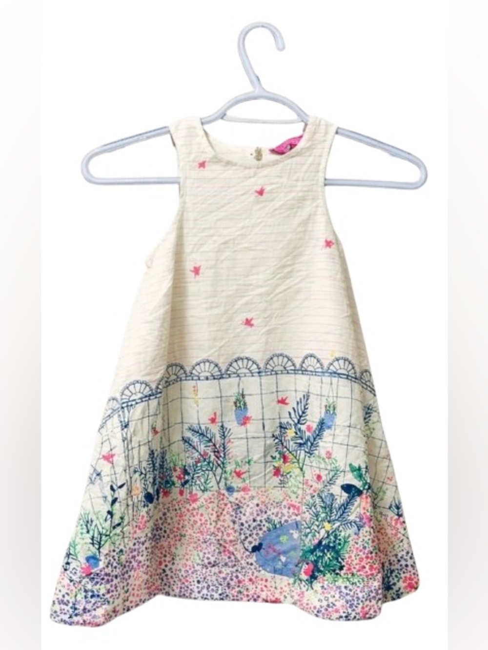 Joules Girls Sleeveless Printed Dress – Size 4T / 4Y